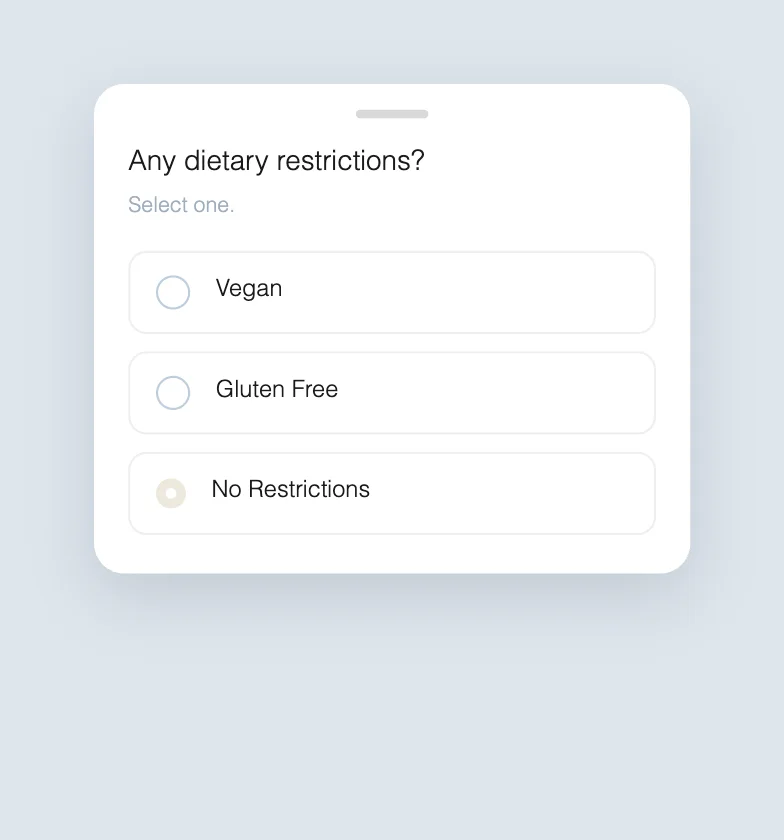 Gluten-free & vegan plans