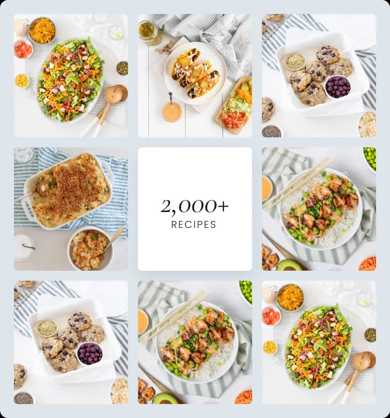 2,000+ tasty recipes