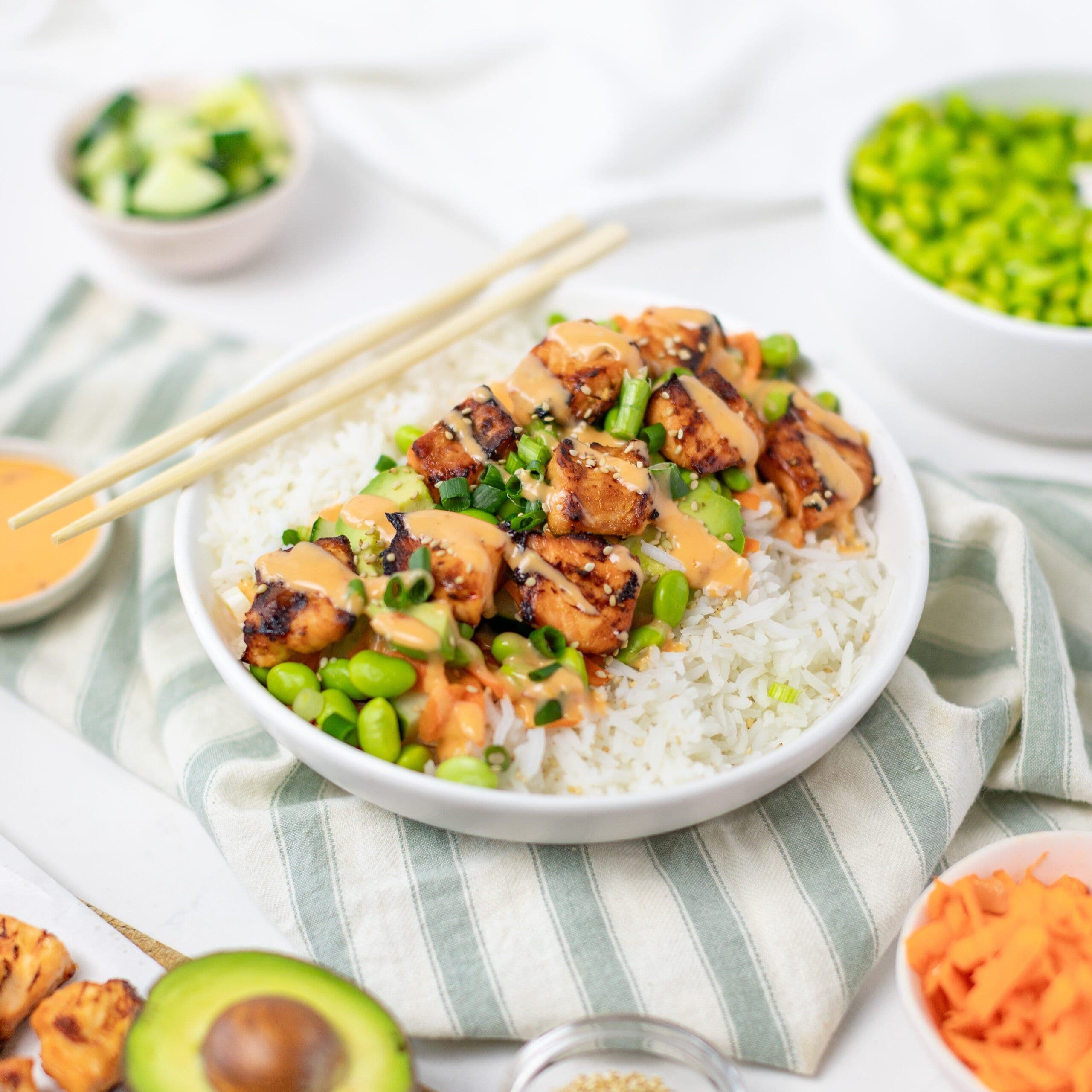 Bang Bang Salmon Bowls banner image